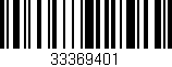 Código de barras (EAN, GTIN, SKU, ISBN): '33369401'