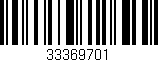 Código de barras (EAN, GTIN, SKU, ISBN): '33369701'