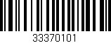 Código de barras (EAN, GTIN, SKU, ISBN): '33370101'