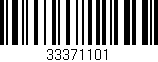 Código de barras (EAN, GTIN, SKU, ISBN): '33371101'