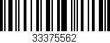 Código de barras (EAN, GTIN, SKU, ISBN): '33375562'
