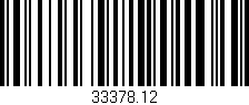 Código de barras (EAN, GTIN, SKU, ISBN): '33378.12'