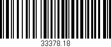 Código de barras (EAN, GTIN, SKU, ISBN): '33378.18'