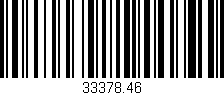 Código de barras (EAN, GTIN, SKU, ISBN): '33378.46'