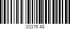 Código de barras (EAN, GTIN, SKU, ISBN): '33378.49'