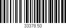 Código de barras (EAN, GTIN, SKU, ISBN): '33378.50'