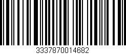 Código de barras (EAN, GTIN, SKU, ISBN): '3337870014682'