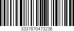 Código de barras (EAN, GTIN, SKU, ISBN): '3337870473236'