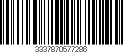 Código de barras (EAN, GTIN, SKU, ISBN): '3337870577286'