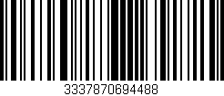Código de barras (EAN, GTIN, SKU, ISBN): '3337870694488'
