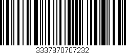Código de barras (EAN, GTIN, SKU, ISBN): '3337870707232'