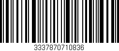 Código de barras (EAN, GTIN, SKU, ISBN): '3337870710836'