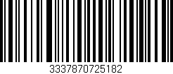Código de barras (EAN, GTIN, SKU, ISBN): '3337870725182'