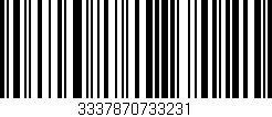 Código de barras (EAN, GTIN, SKU, ISBN): '3337870733231'