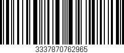 Código de barras (EAN, GTIN, SKU, ISBN): '3337870762965'