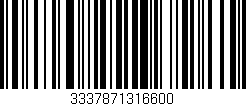 Código de barras (EAN, GTIN, SKU, ISBN): '3337871316600'