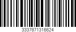 Código de barras (EAN, GTIN, SKU, ISBN): '3337871316624'