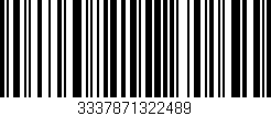 Código de barras (EAN, GTIN, SKU, ISBN): '3337871322489'