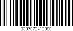 Código de barras (EAN, GTIN, SKU, ISBN): '3337872412998'