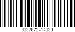 Código de barras (EAN, GTIN, SKU, ISBN): '3337872414039'