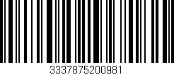 Código de barras (EAN, GTIN, SKU, ISBN): '3337875200981'