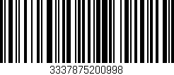 Código de barras (EAN, GTIN, SKU, ISBN): '3337875200998'