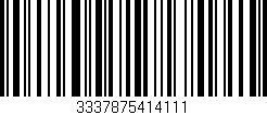 Código de barras (EAN, GTIN, SKU, ISBN): '3337875414111'