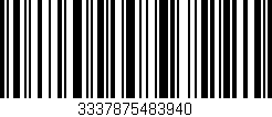 Código de barras (EAN, GTIN, SKU, ISBN): '3337875483940'
