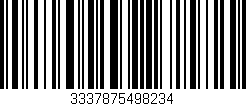 Código de barras (EAN, GTIN, SKU, ISBN): '3337875498234'