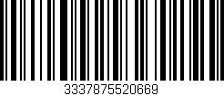 Código de barras (EAN, GTIN, SKU, ISBN): '3337875520669'