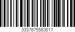 Código de barras (EAN, GTIN, SKU, ISBN): '3337875563017'