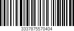 Código de barras (EAN, GTIN, SKU, ISBN): '3337875570404'