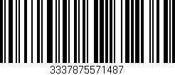 Código de barras (EAN, GTIN, SKU, ISBN): '3337875571487'