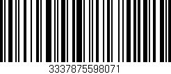 Código de barras (EAN, GTIN, SKU, ISBN): '3337875598071'