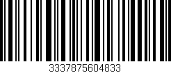 Código de barras (EAN, GTIN, SKU, ISBN): '3337875604833'