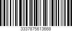Código de barras (EAN, GTIN, SKU, ISBN): '3337875613668'