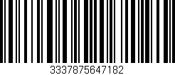 Código de barras (EAN, GTIN, SKU, ISBN): '3337875647182'