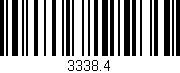 Código de barras (EAN, GTIN, SKU, ISBN): '3338.4'