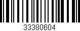 Código de barras (EAN, GTIN, SKU, ISBN): '33380604'