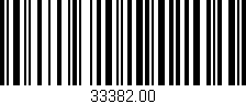 Código de barras (EAN, GTIN, SKU, ISBN): '33382.00'
