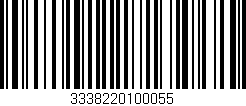 Código de barras (EAN, GTIN, SKU, ISBN): '3338220100055'