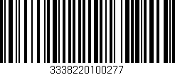 Código de barras (EAN, GTIN, SKU, ISBN): '3338220100277'