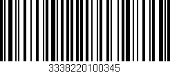 Código de barras (EAN, GTIN, SKU, ISBN): '3338220100345'