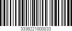 Código de barras (EAN, GTIN, SKU, ISBN): '3338221000033'