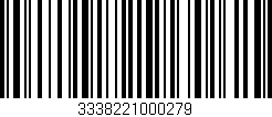 Código de barras (EAN, GTIN, SKU, ISBN): '3338221000279'