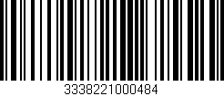 Código de barras (EAN, GTIN, SKU, ISBN): '3338221000484'