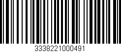Código de barras (EAN, GTIN, SKU, ISBN): '3338221000491'