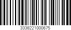 Código de barras (EAN, GTIN, SKU, ISBN): '3338221000675'