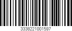 Código de barras (EAN, GTIN, SKU, ISBN): '3338221001597'