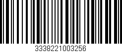Código de barras (EAN, GTIN, SKU, ISBN): '3338221003256'